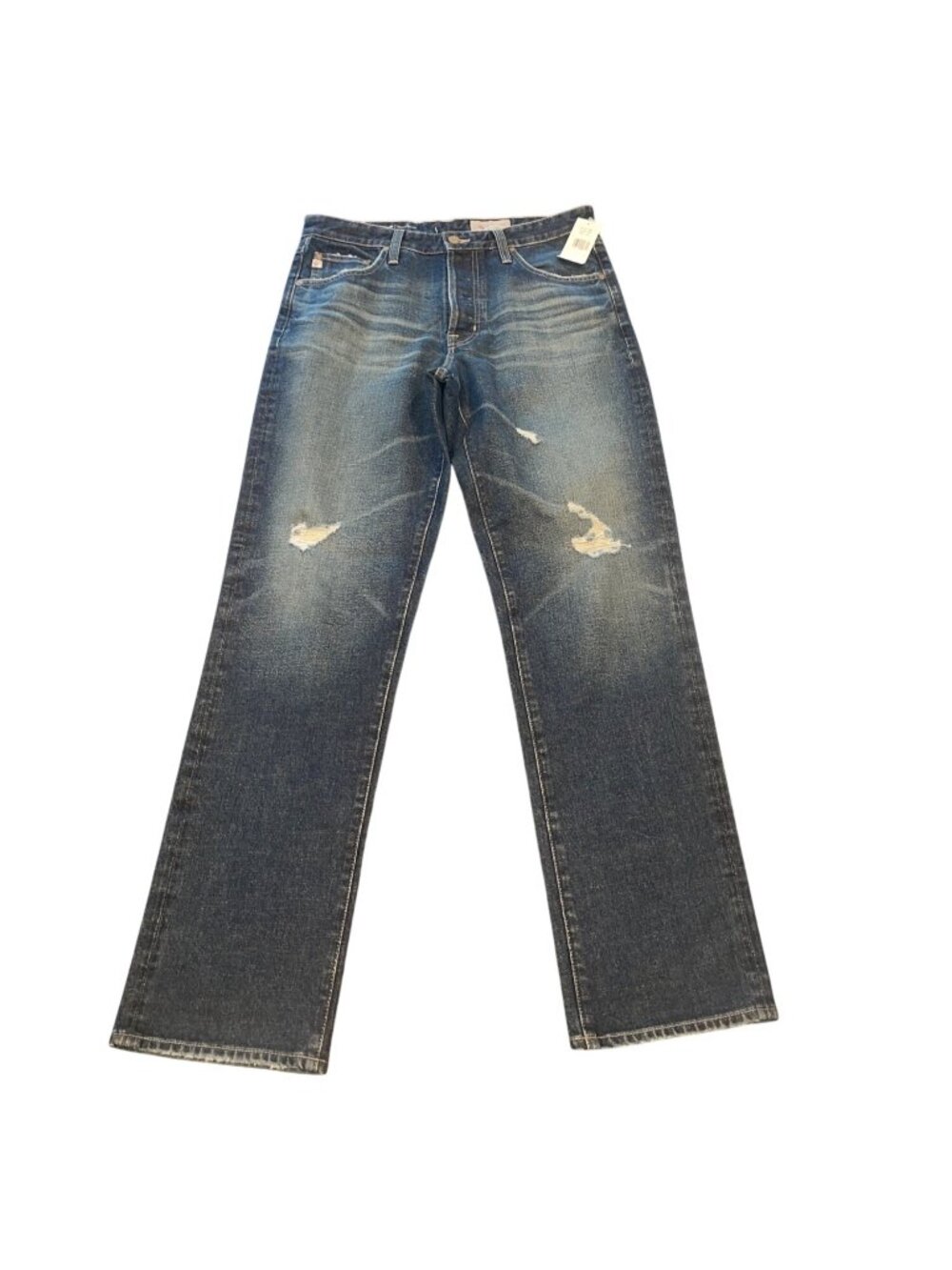 AG Lochlan Relaxed Straight Jean Mens 32x33 Distressed Button Fly AG-ED Denim360